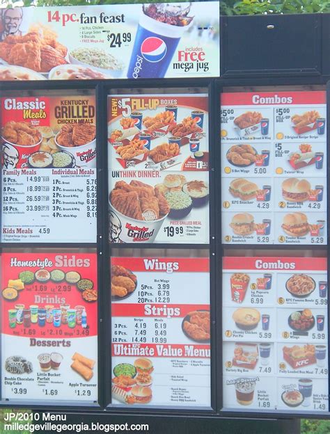 Get Directions. . Kentucky fried chicken drive thru menu